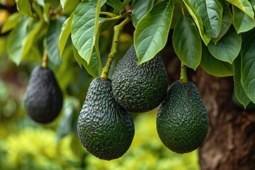 avocado on the branch