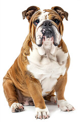 Obraz premium Bulldog dog isolated on white background