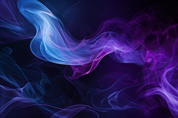 Obraz premium Abstract Color Smoke on Vintage Black Backdrop