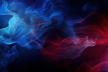 Obraz premium Abstract Color Smoke on Vintage Black Backdrop