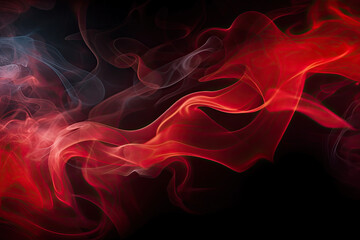Obraz premium Abstract Color Smoke on Vintage Black Backdrop