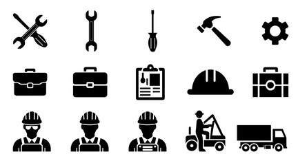 set of tools icons - obrazy, fototapety, plakaty