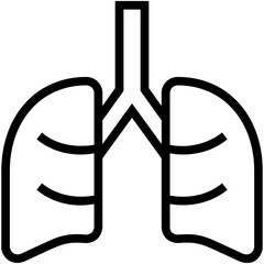 Lungs Vector Icon