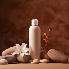 product spa still life with soap and flowers