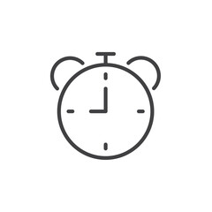 time icon. sign for mobile concept and web design. outline vector icon. symbol, logo illustration. vector graphics.