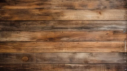 Kissenbezug Reclaimed barn wood texture rustic and vintage dark brown wood © tinyt.studio