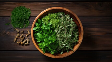 herbs in a bowl