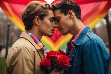Love Unveiled: A Radiant Representation of Same-Sex Romance on Valentine's Day