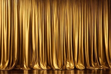 golden curtain background