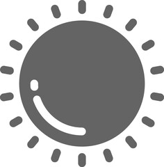 Sun Solid Icon Logo Vector Symbol