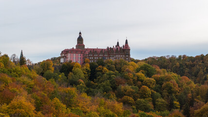 Zamek w Wałbrzychu na Dolnym Śląsku