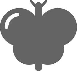 Butterfly Solid Icon Logo Vector Symbol