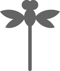 Dragonfly Solid Icon Logo Vector Symbol