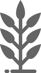 Plants Solid Icon Logo Vector Symbol