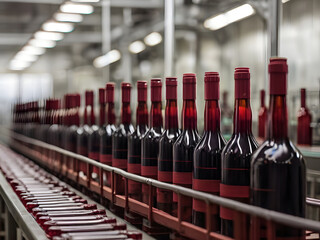 Red wine bottling production line