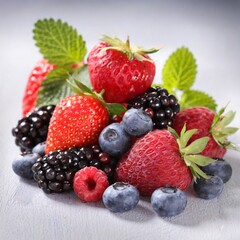 Berry Elegance: Up Close with Ripe Summer Delights