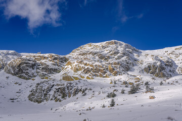 Laguna grande de Peñalara, en la Sierra de Guadarrama en Madrid