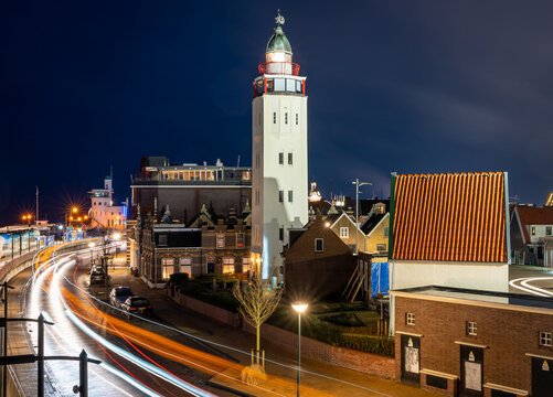 Lighthouse of Harlingen, Province Friesland, The Netherlands