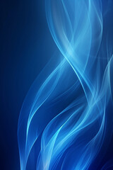 vector abstract style, color blue with waves background