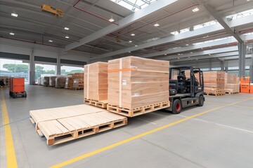 Large Temporary Storage Warehouse for Efficient Logistic Delivery and Reliable Stock Management