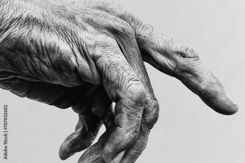 Poster A close-up shot of a person's hand holding an object. This versatile image can be used in various contexts