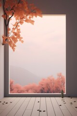 minimalist elegant nature tone scandinavian stage background 8k