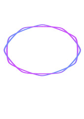 blue and violet frame of the basis of winding lines, elongated, oval, copy space, abstract modern design