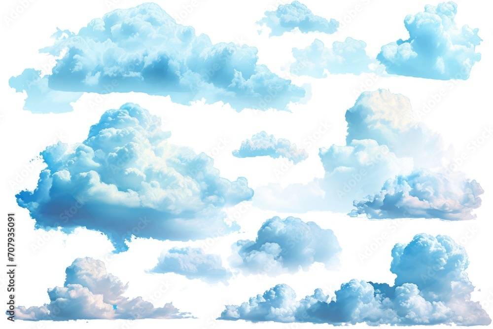 Poster A picture of a bunch of clouds in the sky. This image can be used for various purposes