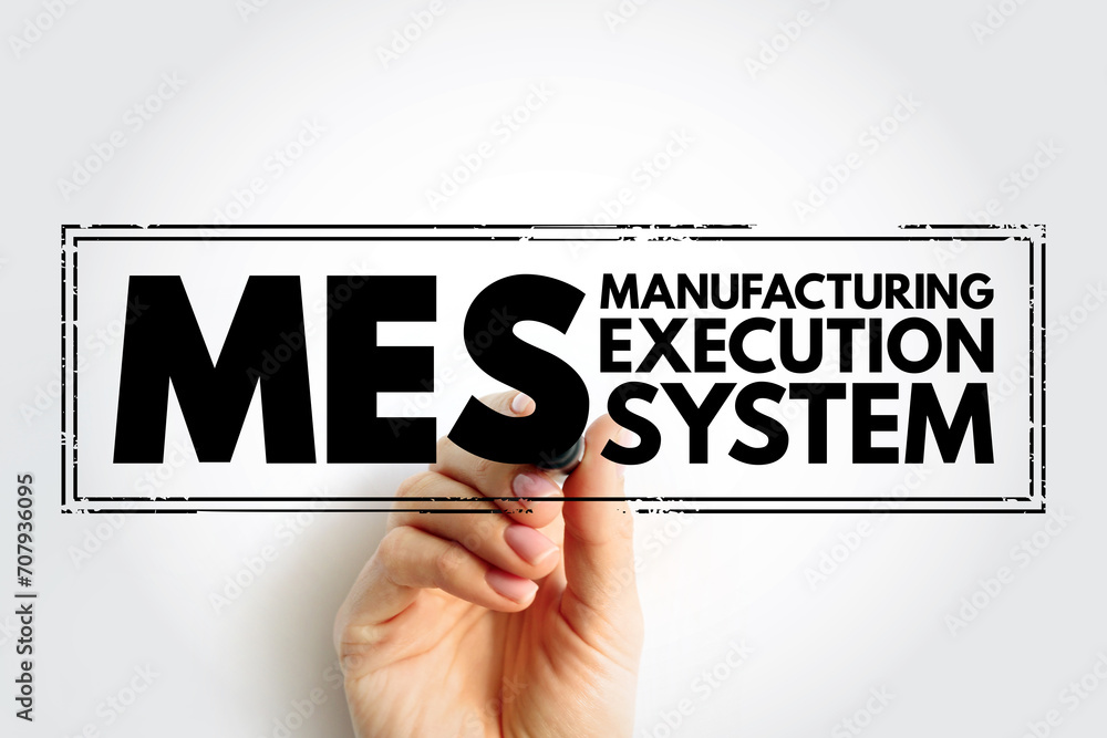 Aufkleber mes manufacturing execution system - computerized systems used in manufacturing to track and documen
