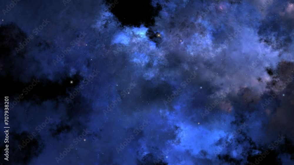 Wall mural cosmic clouds looped
