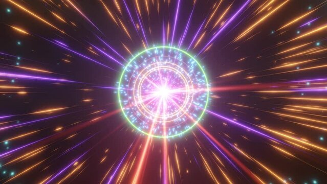 Plasma ball with moving energy rays inside