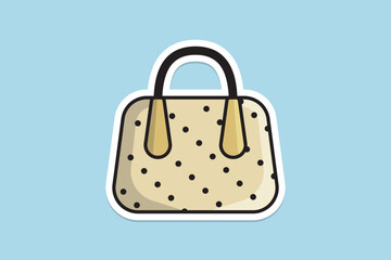 Women Fashion Clutch Leather Purse or Bag vector illustration. Beauty fashion objects icon concept. Modern rectangular evening handbag vector design.