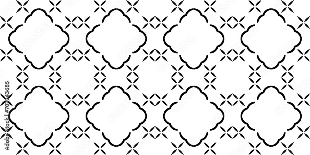 Poster decorative seamless pattern background with openwork ornament