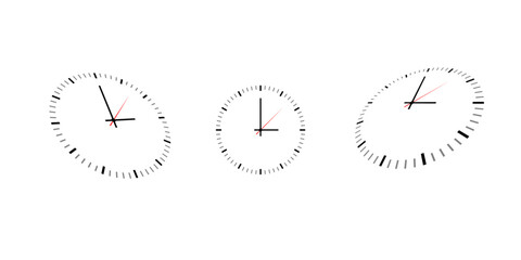 Perspective view of clock set vector.