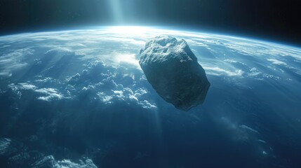 A Passing Asteroid To Planet Earth.