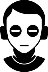 Obraz na płótnie Canvas Robot avatar icon