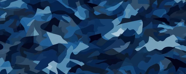 Fotobehang Navy camouflage pattern design poster background  © GalleryGlider