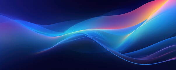 Navy gradient background with hologram effect 