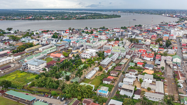 Paramaribo from drone