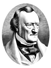 Wilhelm Richard Wagner (22 May 1813 – 13 February 1883), generative AI	 - obrazy, fototapety, plakaty
