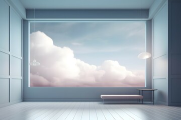 minimalist elegant sky tone scandinavian stage background 8k.