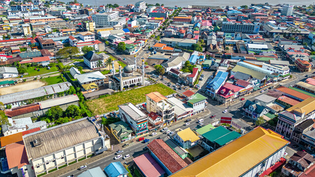 Paramaribo from drone