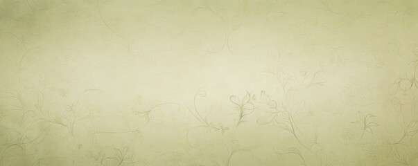 Olive soft pastel background parchment with a thin barely noticeable floral ornament background 