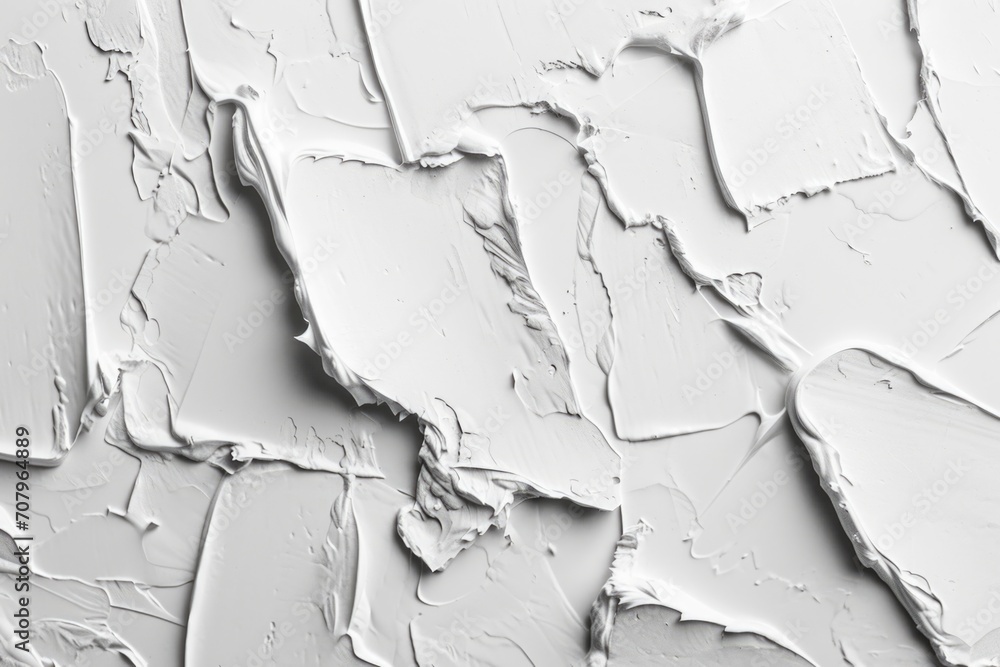 Aufkleber A detailed close up of white paint on a wall. This versatile image can be used in various design projects