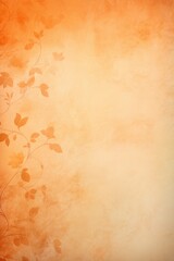 Orange soft pastel background parchment with a thin barely noticeable floral ornament background