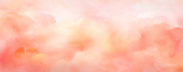 Peach abstract watercolor background 