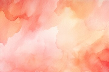 Peach abstract watercolor background 