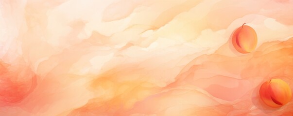 Obraz na płótnie Canvas Peach abstract watercolor background 