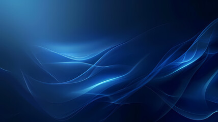 Sophisticated and sleek blue background with light energy wave for business presentation use, blue background or wallpaper