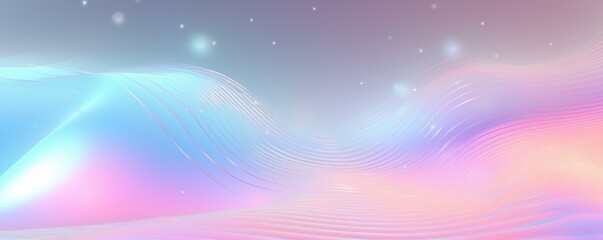 Pearl gradient background with hologram effect